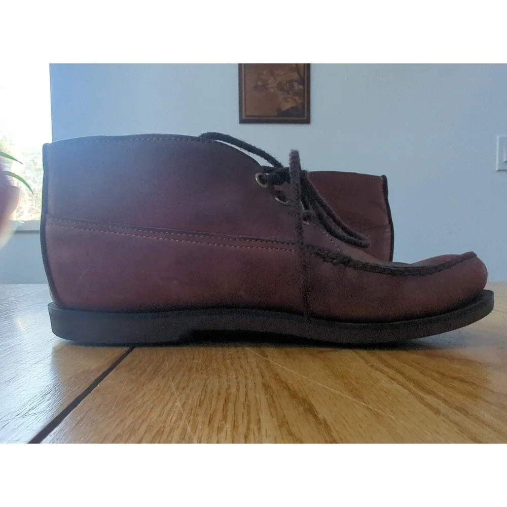 Gokey Company Sporting Chukka Ankle Leather Boots Moccasins Brown Mens 7.5 D